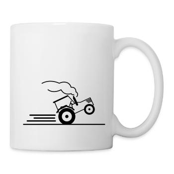 traktor_power_pull_f1 - Mug blanc - blanc - Droite