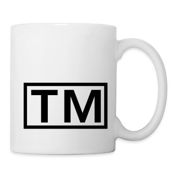 Marque déposée - Mug blanc - blanc - Droite