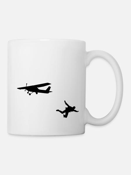 Parachutiste Skydive Gift parachutiste - Mug blanc - blanc