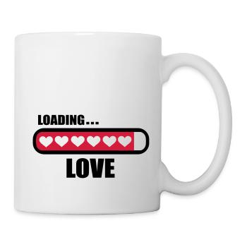 Amour loading - Mug blanc - blanc - Droite
