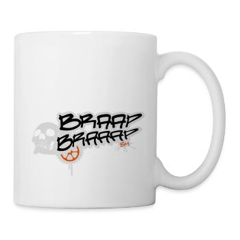 BRAAP BRAAAP MACHINE SKULL - Tasse - Weiß - Rechts
