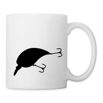 Crankbait - Tasse - Weiß - Rechts