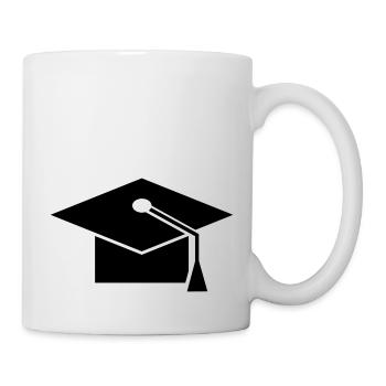 doctoral cap - Mug - white - Right