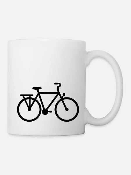 Fahrrad - Tasse - Weiß