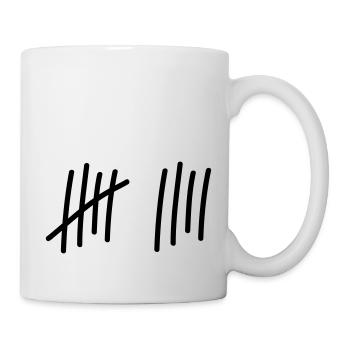 9 coups / / 9 fois / / Anniversaire / / cadeau - Mug blanc - blanc - Droite