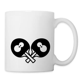Funny Table Tennis Rackets - Mug blanc - blanc - Droite