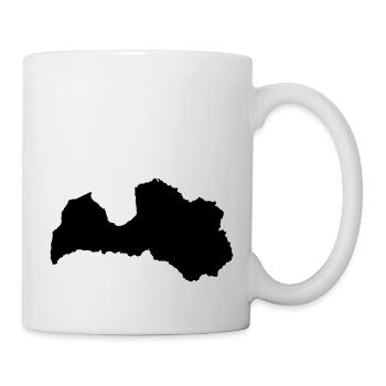 Lettland Latvia - Tasse - Weiß - Rechts