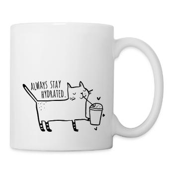 Always stay hydrated - Cat - Mug - white - Right