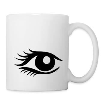 œil - Mug blanc - blanc - Droite