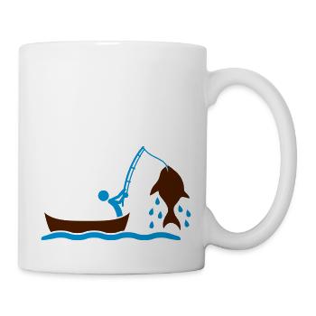 Fishing - Tasse - Weiß - Rechts