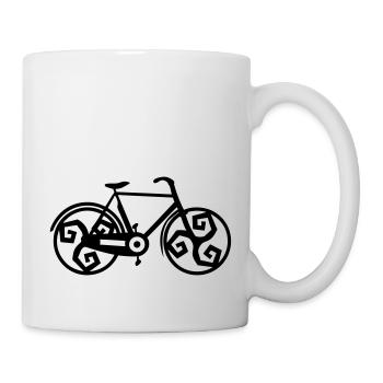 velo Fahrrad Breton Triskel 1 - Tasse - Weiß - Rechts