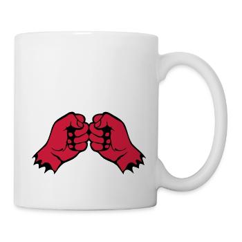 face fist bump fist 1106 - Mug - white - Right