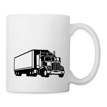 lkw - Tasse - Weiß - Rechts