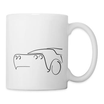 Sport Auto Heck - Tuning - Tasse - Weiß - Rechts