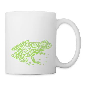 Frosch Frosch tribal mexikanischen Stil 2 - Tasse - Weiß - Rechts