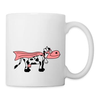 Super Cow Cartoon - Mug blanc - blanc - Droite