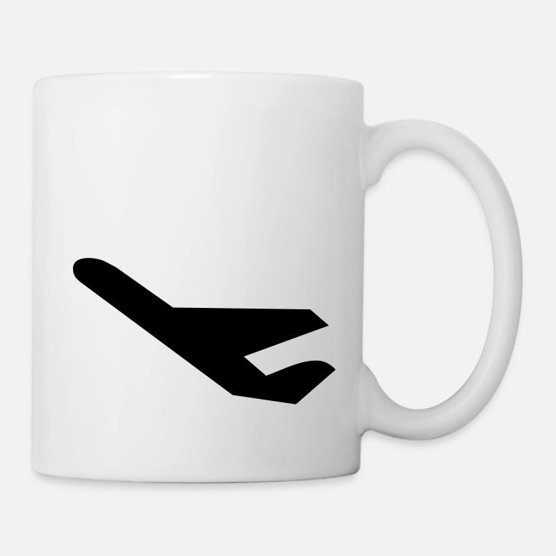 flugzeug - Tasse - Weiß