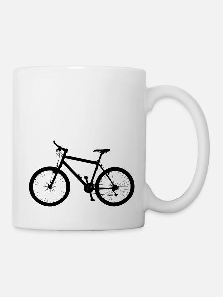 Cycle Bike Rad Fahrrad Montainbike - Tasse - Weiß