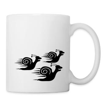 Snail Race - Tasse - Weiß - Rechts