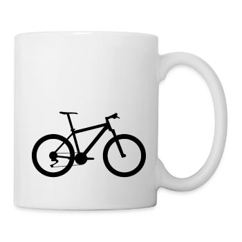 Fahrrad Radfahren Fahrrad Symbol schwarz - Tasse - Weiß - Rechts