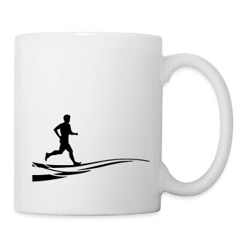 Sport - Jogger Welle - Tasse - Weiß - Rechts