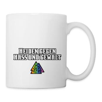 Heiden gegen Hass - Tasse - Weiß - Rechts