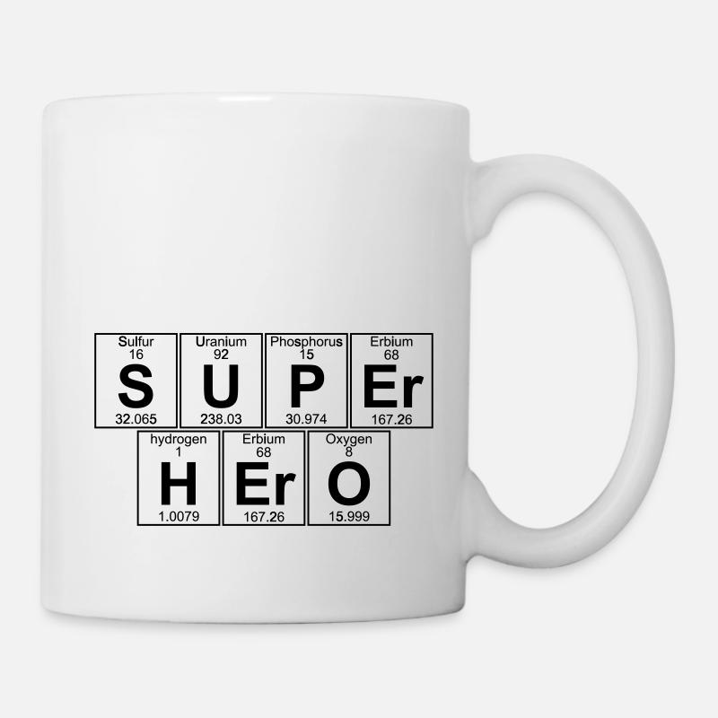 S-U-P-Er H-Er-O (super hero) - Full - Mug - white