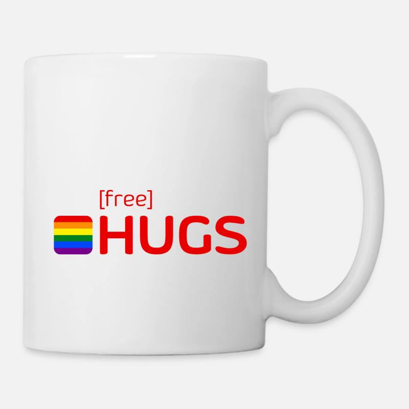 [free] HUGS - Tasse - Weiß