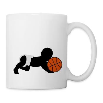 Born To Play Basketball Baby - Mug - white - Right