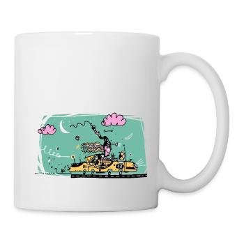 Schnelle Frau - Tasse - Weiß - Rechts