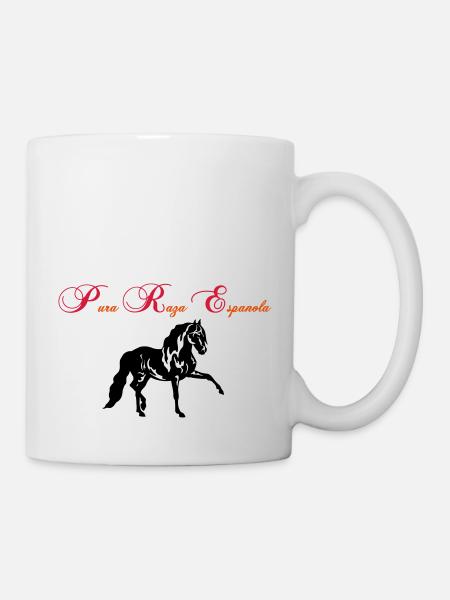 PRE Pura Raza Espanola - Tasse - Weiß