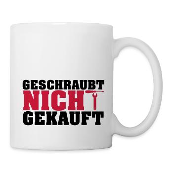 Geschraubt nicht gekauft - Tasse - Weiß - Rechts