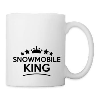 snowmobile king stars - Mug - white - Right