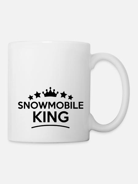 snowmobile king stars - Tasse - Weiß