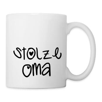 Stolze Oma - Tasse - Weiß - Rechts