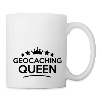 geocaching queen stars - Tasse - Weiß - Rechts