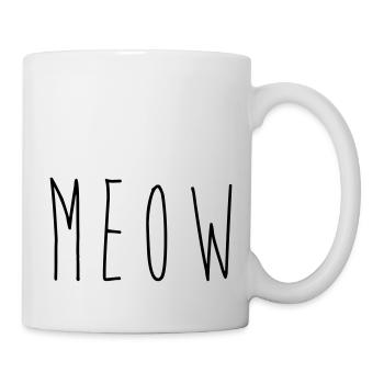 miau - Tasse - Weiß - Rechts