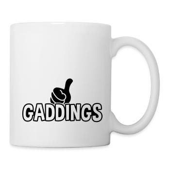 Gaddings - Dialekt - Pfalz - pfälzisch - 1C - Tasse - Weiß - Rechts