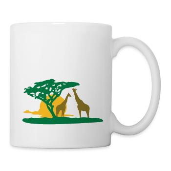 Girafes - Mug blanc - blanc - Droite