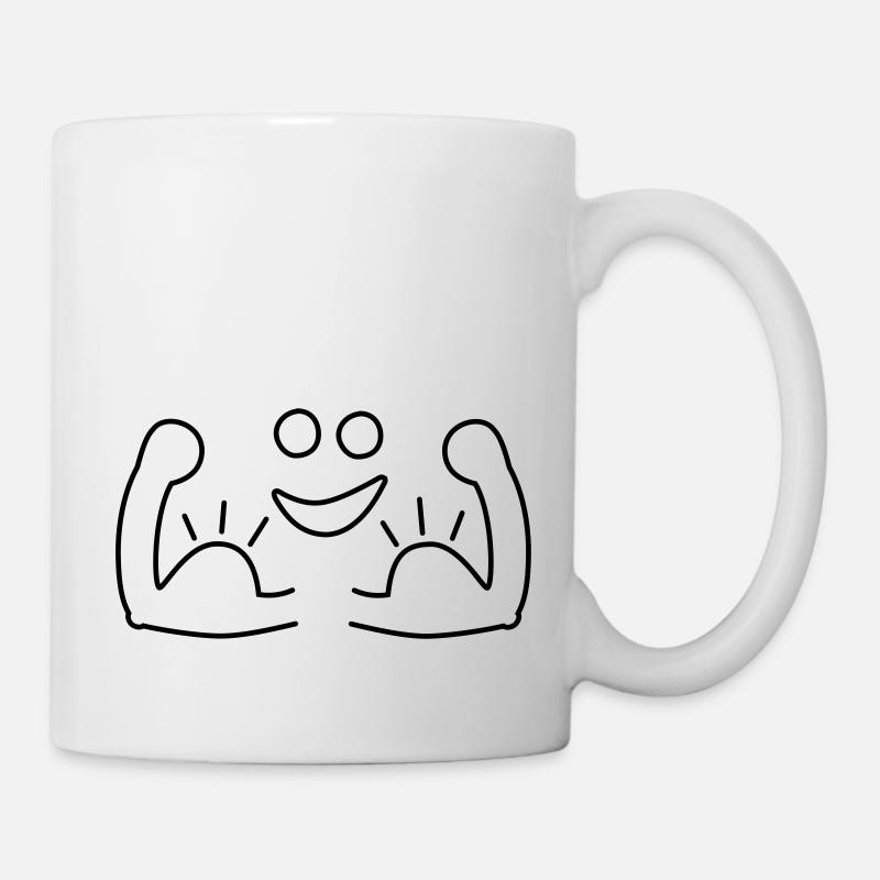 Muskelmann - Tasse - Weiß