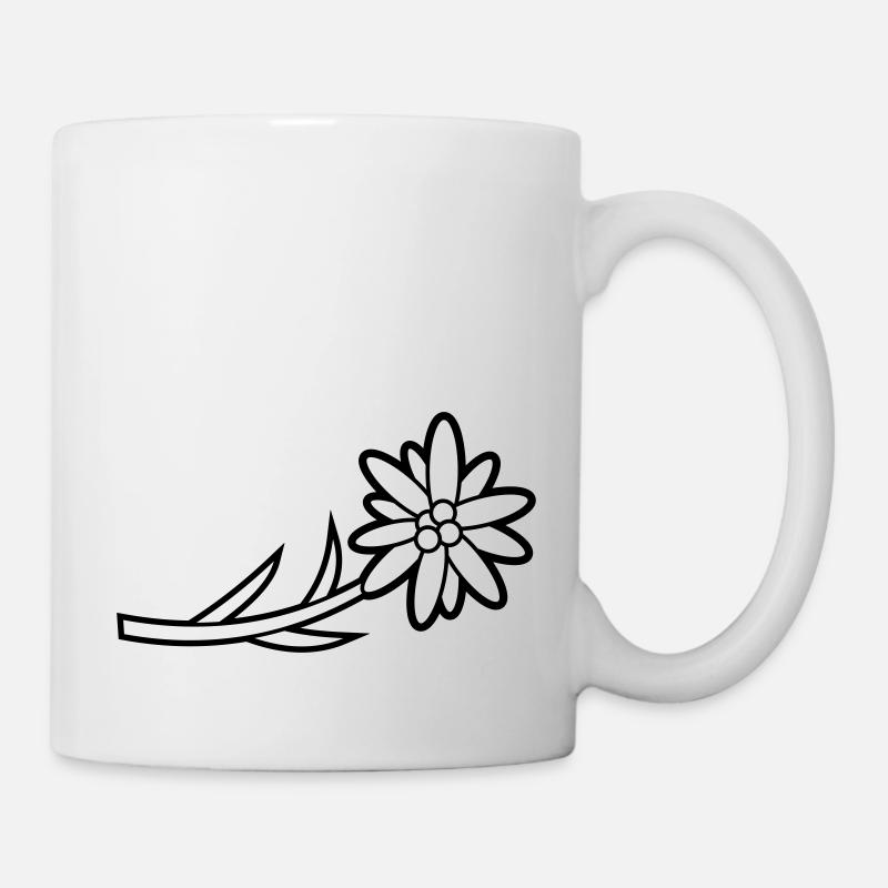 Blumen: Edelweiss - Mug - white