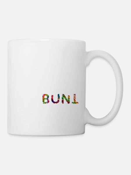 Schwarz ist Bunt genug Lustiger Spruch Geschenk - Tasse - Weiß