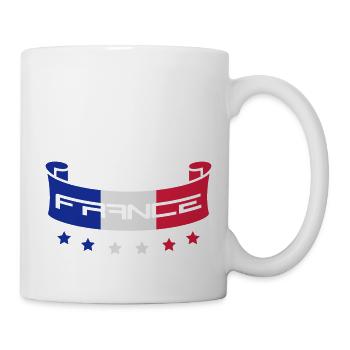 France Fire Flame Design - Tasse - Weiß - Rechts