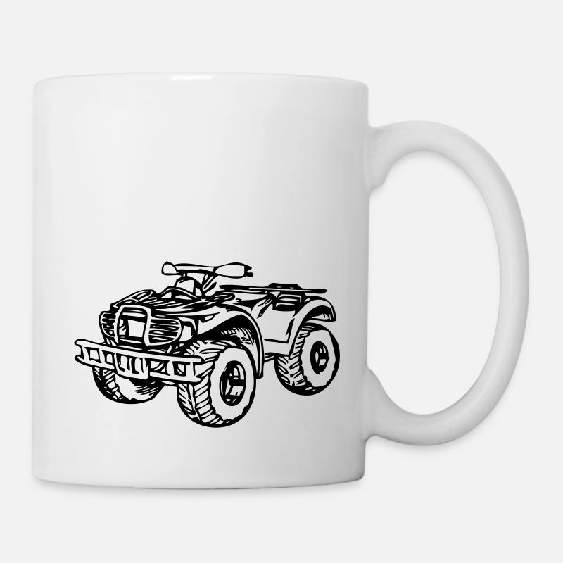 quad_116 - Tasse - Weiß