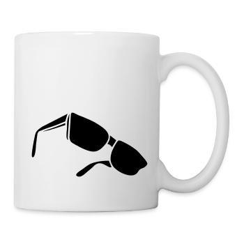 sunglasses dark glasses eighties porn cool sexy - Mug blanc - blanc - Droite