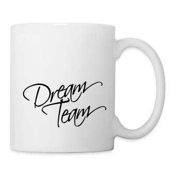 Texte écrit amis amour couple couples équipe de rê - Mug blanc - blanc - Droite