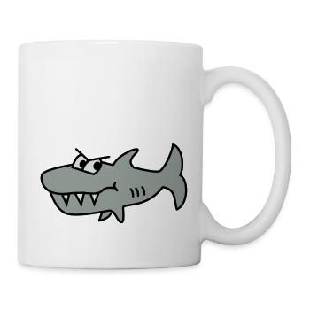 Requin - Mug blanc - blanc - Droite