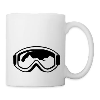 skibrille - Tasse - Weiß - Rechts