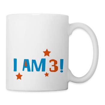 3 Geburtstag - Tasse - Weiß - Rechts