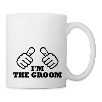I'm the Groom - Mug blanc - blanc - Droite